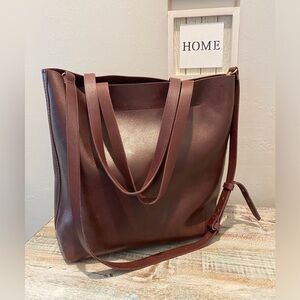 Madewell leather Transport tote